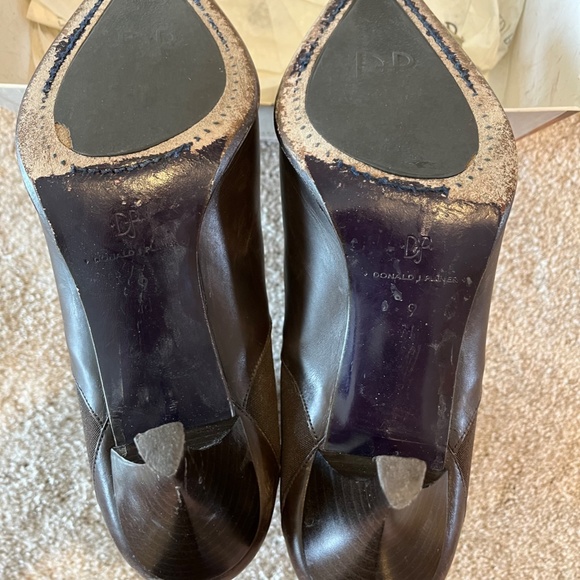 Donald J Pliner, leather boots, espresso, size 9, gently used in original box - Picture 4 of 6